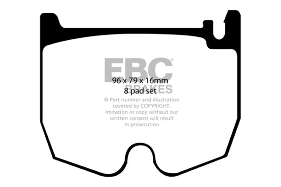 EBC DP41486R YELLOWSTUFF ULTIMATE RACE BRAKE PADS - FRONT DP41486R