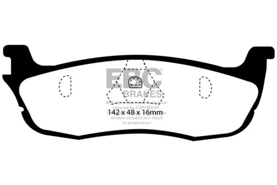EBC 97-99 Ford Expedition 4.6 2WD Extra Duty Rear Brake Pads ED91601