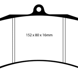 EBC Brakes Yellowstuff Performance Brake Pads DP4032R