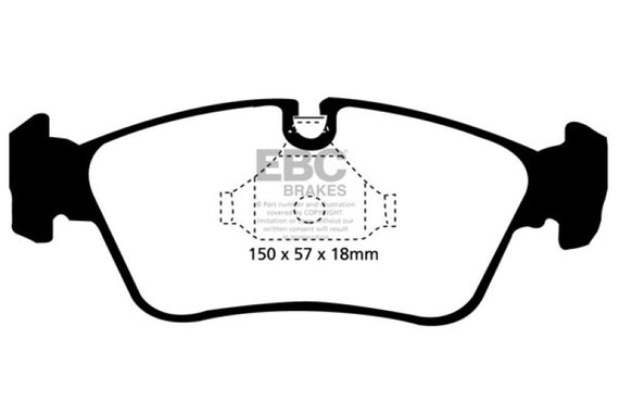 EBC 99-02 BMW Z3 2.5 Ultimax2 Front Brake Pads UD781