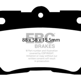 EBC DP31586C REDSTUFF CERAMIC PERFORMANCE BRAKE PADS - REAR DP31586C
