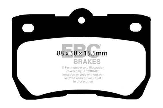 EBC DP31586C REDSTUFF CERAMIC PERFORMANCE BRAKE PADS - REAR DP31586C