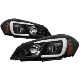 Spyder 06-13 Chevy Impala / 06-07 Chevy Monte Carlo Projector Headlights - Light Bar - Black 5086679