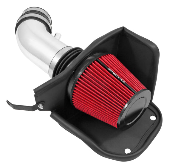 Spectre 12-18 Jeep Grand Cherokee V8-6.4L F/I Air Intake Kit - Polished w/Red Filter 9039