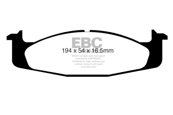 EBC DP71260 GREENSTUFF 7000 HD SPORT BRAKE PADS - FRONT DP71260