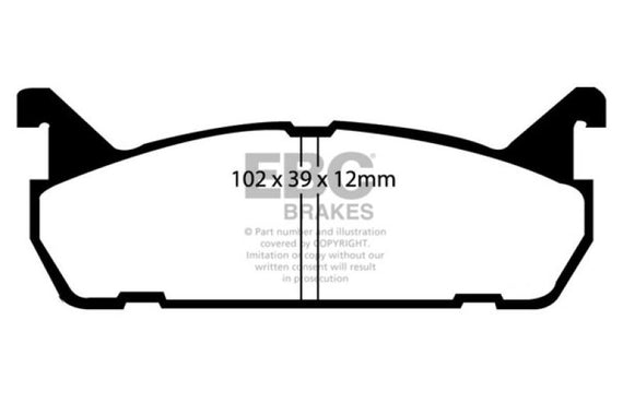 EBC 91-96 Ford Escort 1.8 Ultimax2 Rear Brake Pads UD458