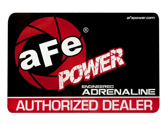 aFe Power Marketing Promotional PRM Cling Window: aFe Power Dealer (Medium) 40-10080