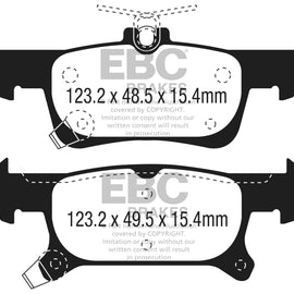 EBC 2016+ Buick Envision 2.0L Turbo Yellowstuff Rear Brake Pads DP43079R