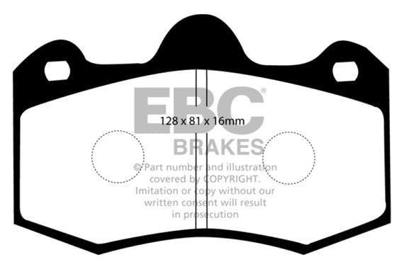 EBC for 11+ Mclaren MP4-12C 3.8 Twin Turbo Orangestuff Rear Brake Pads - ebcDP90 DP9036