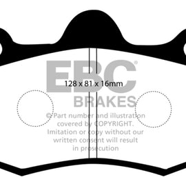 EBC Brakes DP5036NDX Bluestuff NDX Full Race Brake Pads Fits 12-14 MP4-12C DP5036NDX