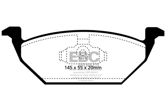 EBC 98-99 Volkswagen Beetle 2.0 Greenstuff Front Brake Pads DP21117