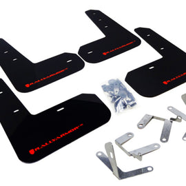 Rally Armor Mud Flaps Guards for 13-16 FRS FR-S BRZ (Black w/Red Logo) MF23-UR-BLK/RD