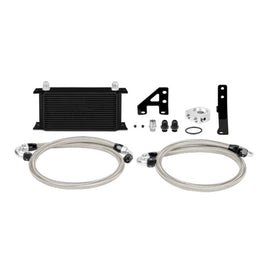 Mishimoto Thermostatic Oil Cooler Kit Black for 15-18 STI/Ford Mustang 18-21 GT MMOC-STI-15TBK