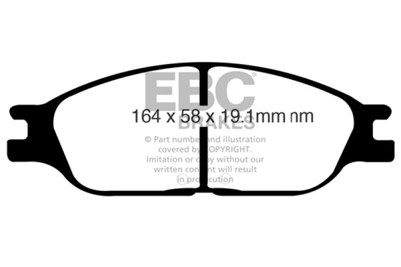 EBC 99-00 Ford Windstar 3.0 Ultimax2 Front Brake Pads UD803
