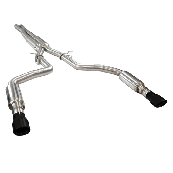 Kooks 2015+ Dodge Charger 3in OEM Style Cat-Back Exhaust w/ 4in Black Slash Cut Tips 31524210