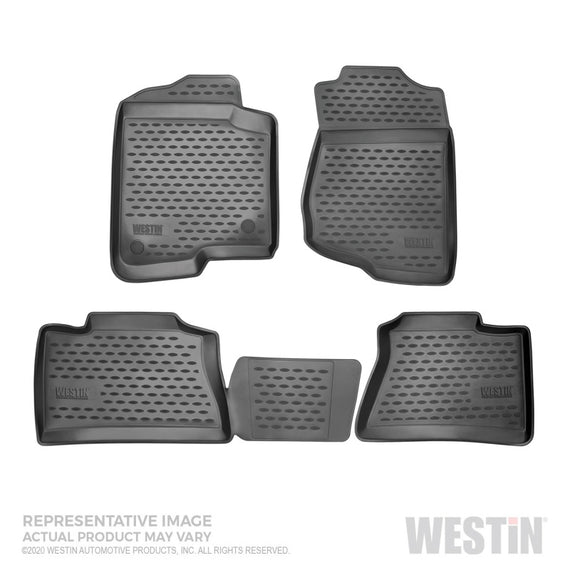 Westin 16-20 Jeep Cherokee Profile Floor Liners Front and 2nd Row - Black 74-21-51015