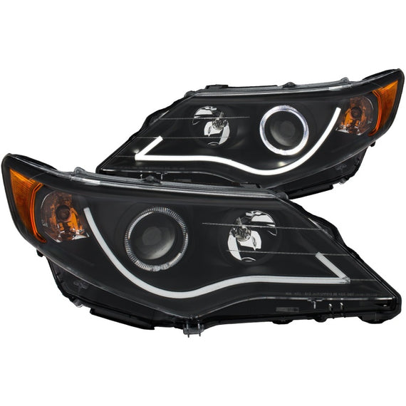 ANZO 121512 PROJCETOR H.L HALO BLACK CLEAR AMBER FOR 12-13 TOYOTA CAMRY 121512