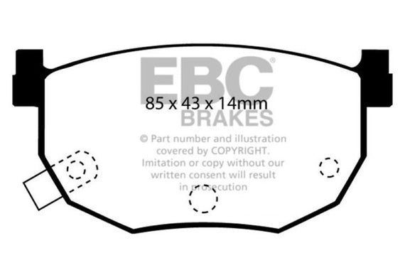 EBC DP2528 GREENSTUFF STREET ORGANIC BRAKE PADS - REAR DP2528