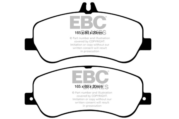EBC 13-16 Mercedes-Benz GLK250 2.1 Twin TD Redstuff Front Brake Pads DP32011C