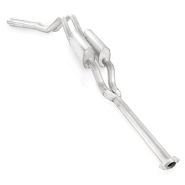 Stainless Works 2011-14 F-150 5.0L 3in Exhaust Y-Pipe S-Tube Mufflers Behind Passenger Rear Tire Ext FT11CBY