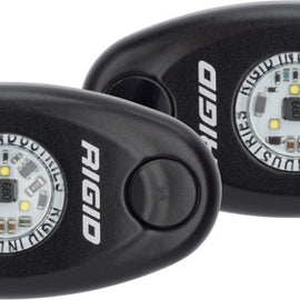 Rigid Industries A-Series Light - Black - High Strength - Amber - Set of 2 482333