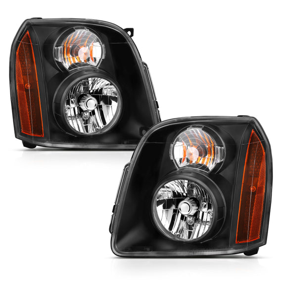 For GMC Yukon 2007-2013 Anzo Black Euro Headlights 111422