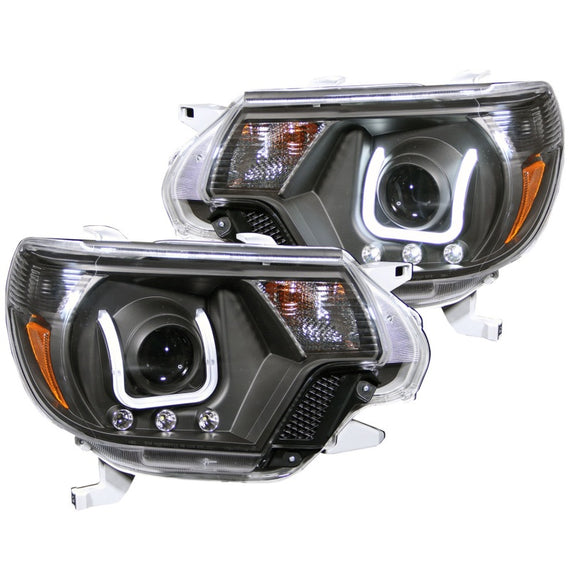 Anzo 111290 Black Clear Lens Projector Headlights for Toyota 12-15 Toyota Tacoma 111290