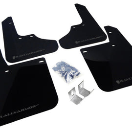 Rally Armor 93-01 Subaru Impreza RS Black UR Mud Flap w/ Grey Logo MF2-UR-BLK/GRY