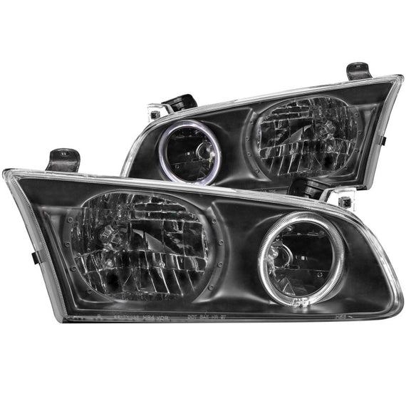 ANZO 2000-2001 for Toyota Camry Crystal Headlights w/ Halo Black 121123 121123