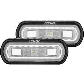 Rigid Industries SR-L Series Surface Mount LED Spreader Pair w/ White Halo - Universal 53120