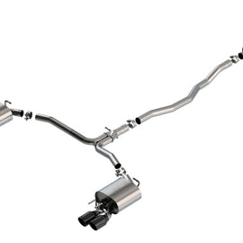 Borla 18-20 Toyota Camry XSE 3.5in Tip Dual Split Rear Exit Cat Back S-Type Exhaust Black Chrome 140823BC