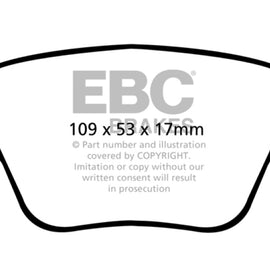 EBC Brakes DP42075R Yellowstuff Street And Track Brake Pads DP42075R