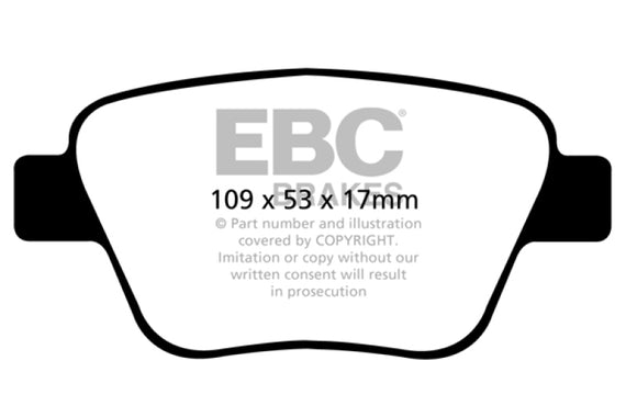 EBC Brakes DP42075R Yellowstuff Street And Track Brake Pads DP42075R