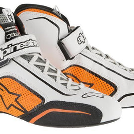 ALPINESTARS TECH 1-T SHOE WHITE ORANGE FLUOR SZ 11