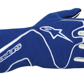 ALPINESTARS TECH 1 RACE GLOVE BLUE WHITE SZ M