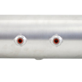 Air Lift 4 Gal Alum Tank - (4) 1/4in Face Ports (2) 3/8in End Ports & 1/4in Drain - 30in L X 6in D 11957