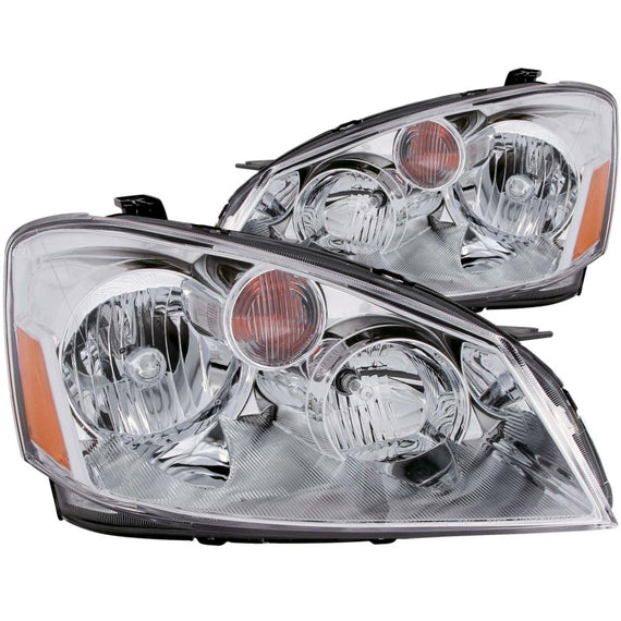 Anzo USA Crystal Headlights Chrome for Nissan Altima 2005-2006 121294