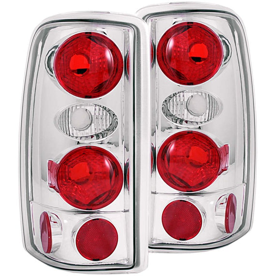 Anzo USA Euro Taillights Chrome for Chevrolet/GMC Subruban/Tahoe/Yukon 2000-2006 211008