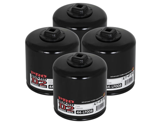 aFe Pro GUARD D2 Oil Filter 93-11 Ford Gas Trucks V8 4.6L/5.4L/5.8L (4 Pack) 44-LF008-MB