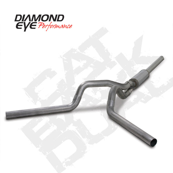 Diamond Eye KIT 4in Catback DUAL SS: 2004.5-2007.5 DODGE CUMMINS 600 K4236S