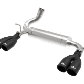 aFe Rebel Series 2.5in 409 SS Axle-Back Exhaust System Black 07-18 Jeep Wrangler (JK) V6-3.6L/3.8L 49-48086-B