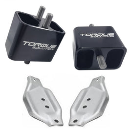 Torque Solution Solid Engine Mounts w/ plates fits WRX 2002-2014 / STi 2004-2017 TS-SU-200SB-PL