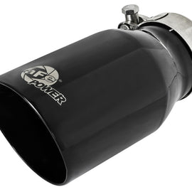 aFe MACH Force-Xp Universal 409 SS Single-Wall Clamp-On Exhaust Tip - Black 49T25354-B07