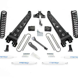 Fabtech 08-16 Ford F250 4WD w/Factory Overload 8in Rad Arm Sys w/Coils & Perf Shks K2124