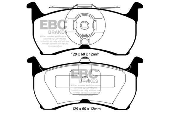 Disc Brake Pad Set-EBC Redstuff Ceramic Low Dust Brake Pads Rear fits Virage DP31504C