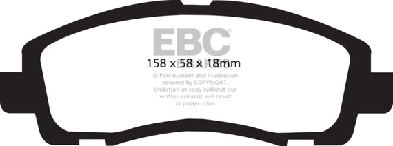 EBC DP41753R YELLOWSTUFF ULTIMATE RACE BRAKE PADS - FRONT DP41753R