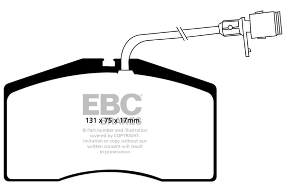 EBC 01-03 Audi S8 4.2 Yellowstuff Front Brake Pads DP41327R