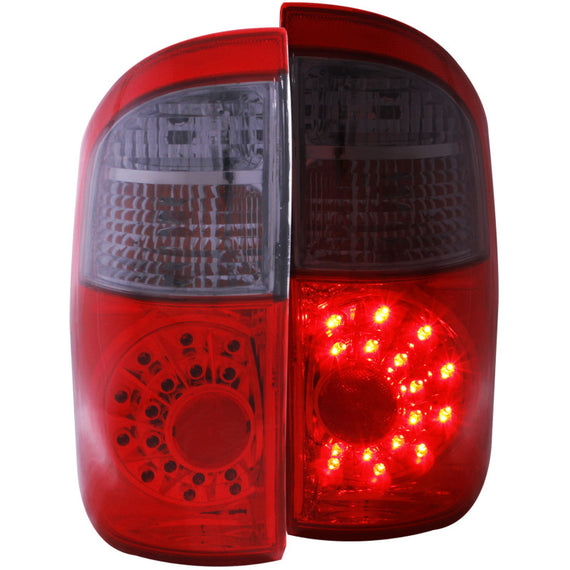 Anzo 311177 Red/Smoke Lens L.E.D. Bulb Tail Lights for 00-06 Tundra Doule Cab 311177