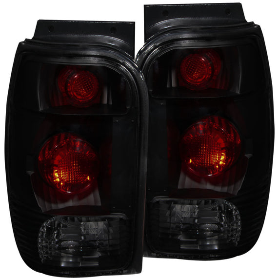 Anzo 221186 Dark Smoke Lens Tail Lights for 98-01 Ford Explore and Mountaineer 221186