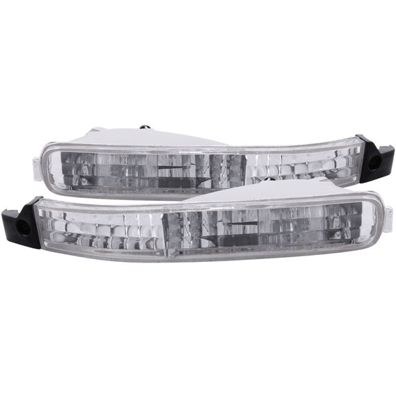 Anzo 511007 Parking Turn Signal Light Lamp Chrome Clear for 1992-1993 Accord 511007